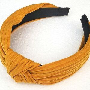 Gold Fabric Top Knot Style Headband NEW
